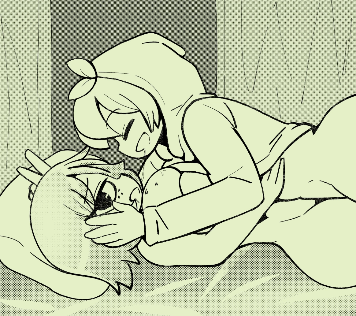 2022 kim_pine_(scott_pilgrim) kissing lesbian tomato_girl_(atmolis) // 2943x2613 // 1.3MB